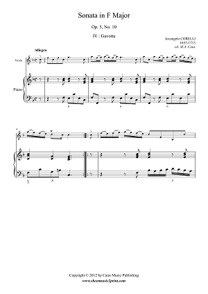 Sonata in F Major, Op. 5, No. 10 (4/5)