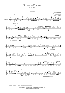 Corelli : Sonata Op. 5, No. 7