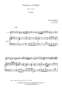 Corelli : Sonata Op. 5, No. 9