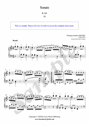 Mozart : Sonata K 545 (3/3 : Rondo)
