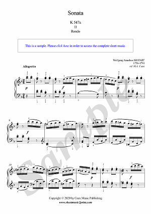 Mozart : Sonata K 547a (2/2 : Rondo)