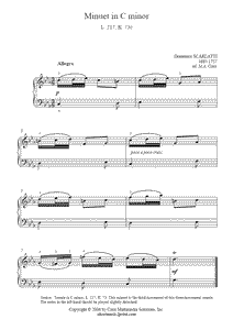 Scarlatti : Sonata K 73, L 217 (III)