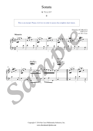 Sonata in C minor, K 73, L 217 (2/3)