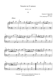 Scarlatti : Sonata K 88, L 36 (III)