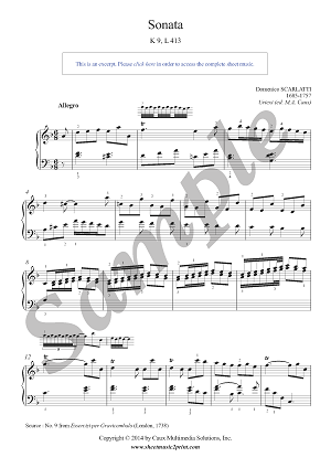 Sonata in D minor, K 9, L 413
