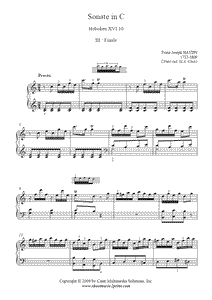 Haydn : Sonata Hob. XVI:10 (III)
