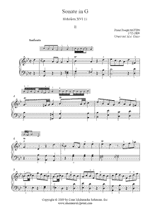 Haydn : Sonata Hob. XVI:11 (II)
