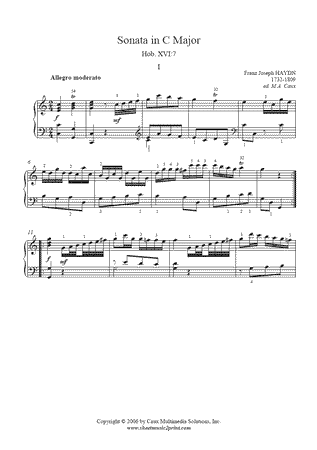 Sonata Hob. XVI:7 (I : Allegro moderato)