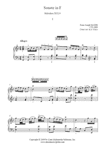 Haydn : Sonata Hob. XVI:9 (I)