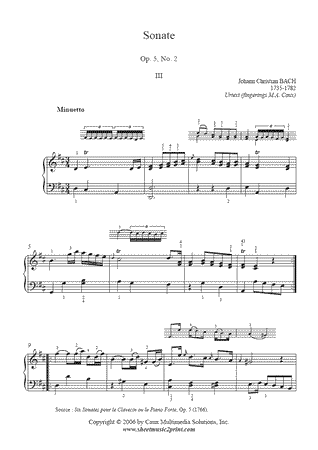 Sonate in D Major, Op. 5, No. 2 (III) -- Urtext