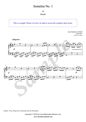 Sonatina No. 1 in C Major (3/3 : Rondo)