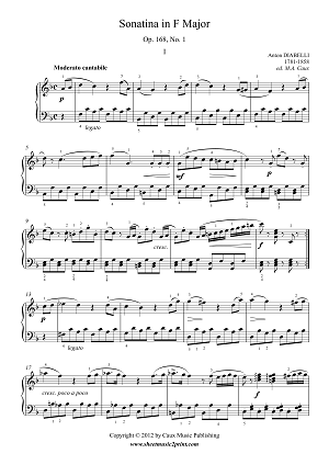 Diabelli : Sonatina Op. 168, No. 1