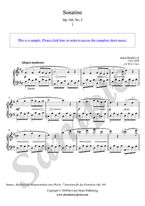 Diabelli : Sonatina Op. 168, No. 2 (1/3)