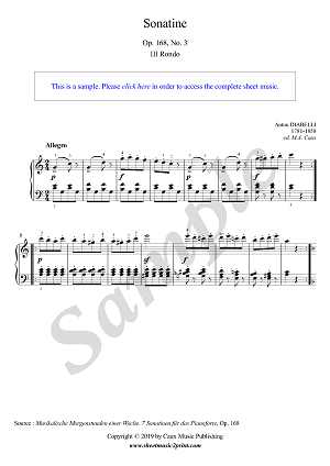 Sonatina in C Major, Op. 168, No. 3 (3/3 : Rondo)