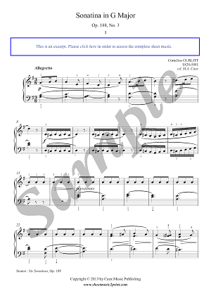 Sonatina in G Major, Op. 188, No. 3 (1/3)