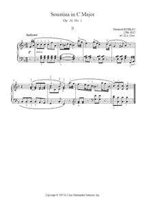 Kuhlau : Sonatina Op. 20, No. 1 (II)