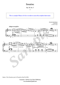 Sonatina in F Major, Op. 20, No. 3 (1/3 : Allegro con spirito)