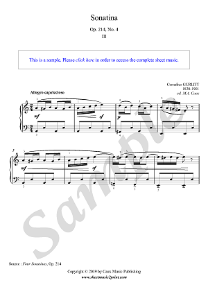 Sonatina in A minor, Op. 214, No. 4 (3/3 : Allegro capriccioso)