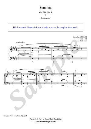 Sonatina in A minor, Op. 214, No. 4 (2/3 : Andantino)
