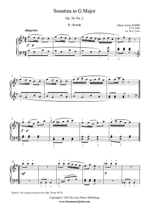 Andre : Sonatina Op. 34, No. 2 (2/2)