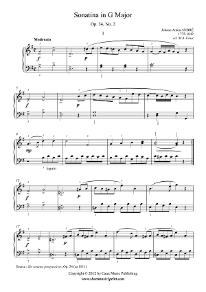 Sonatina in G Major, Op. 34, No. 2 (1/2)