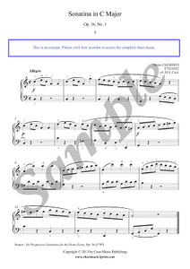 Clementi : Sonatina Op. 36, No. 1
