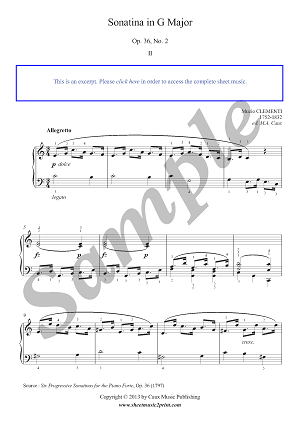 Sonatina Op. 36, No. 2 (2/3)