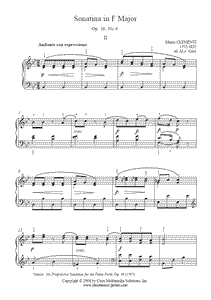 Clementi : Sonatina Op. 36, No. 4 (II)