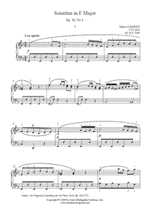 Clementi : Sonatina Op. 36, No. 4