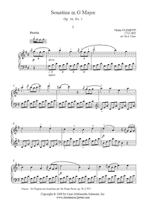 Clementi : Sonatina Op. 36, No. 5