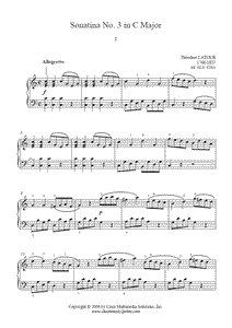 Sonatina No. 3 in C Major (I)