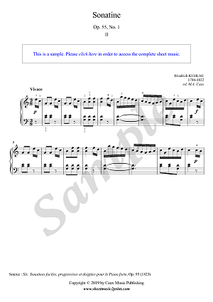 Sonatina in C Major, Op. 55, No. 1 (2/2 : Vivace)