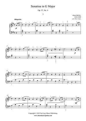 Sonatina in G Major, Op. 57, No. 4 (1/2)
