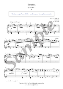 Gurlitt : Sonatina Op. 76, No. 5 (3/3 : Allegro non troppo)