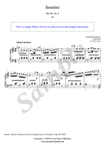 Kuhlau : Sonatina Op. 88, No. 3 (3/3 : Allegro burlesco)