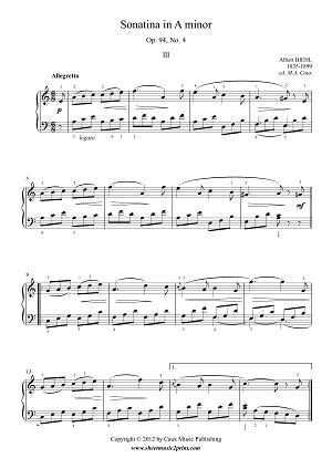 Sonatina in A minor, Op. 94, No. 4 (3/3)
