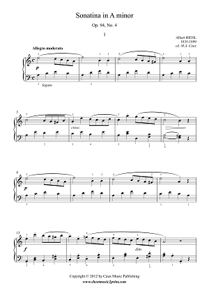 Sonatina in A minor, Op. 94, No. 4 (1/3)
