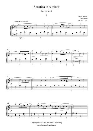 Biehl : Sonatina Op. 94, No. 4 (1/3)