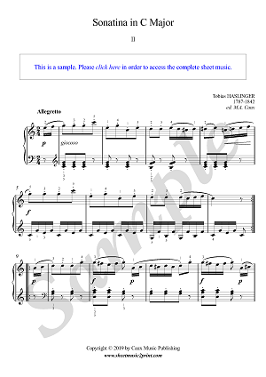 Sonatina in C Major (2/2 : Allegretto)