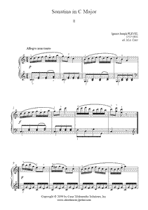 Pleyel : Sonatina in C Major (II)