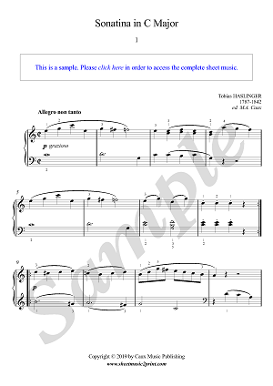Sonatina in C Major (1/2 : Allegro non tanto)
