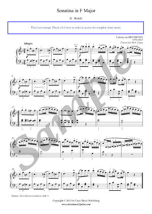 Beethoven : Sonatina in F Major (2/2)