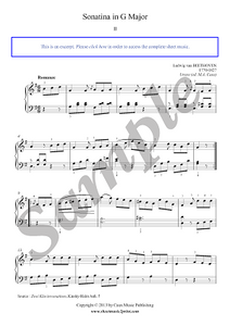 Beethoven : Sonatina in G Major (II : Romanze)