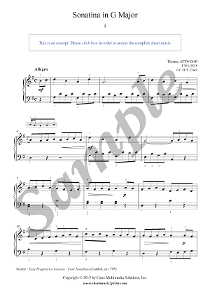 Sonatina in G Major (1/3)