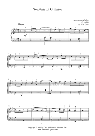 Sonatina in G minor