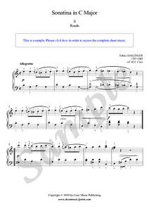 Haslinger : Sonatina in C Major (2/2 : Rondo)