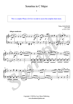 Sonatina in C Major (1/2 : Allegro moderato)