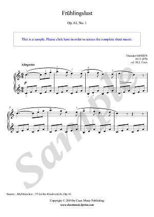 Frühlingslust, Op. 61, No. 1