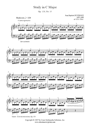 Study in C Major, Op. 120, No. 15