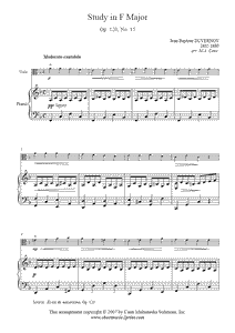 Duvernoy : Study Op. 120, No. 15 - Viola